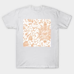 Floral rose gold glitter ii T-Shirt